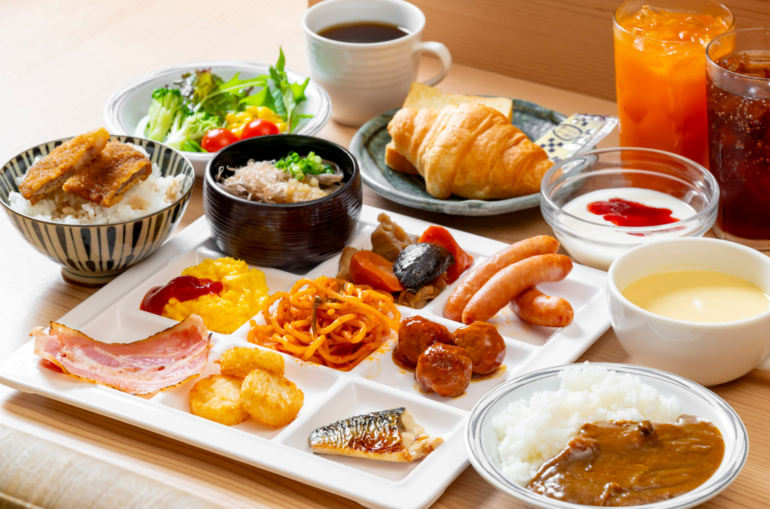 朝食ビュッフェ